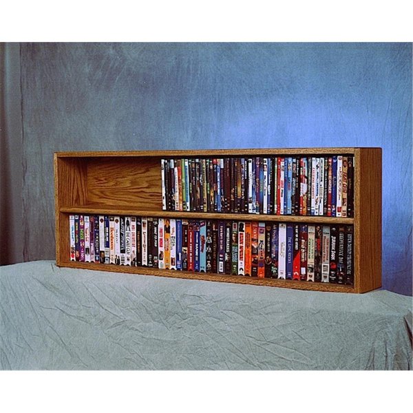 Highboy Solid Oak Wall or Shelf Mount DVD-VHS tape-Book Cabinet HI588962